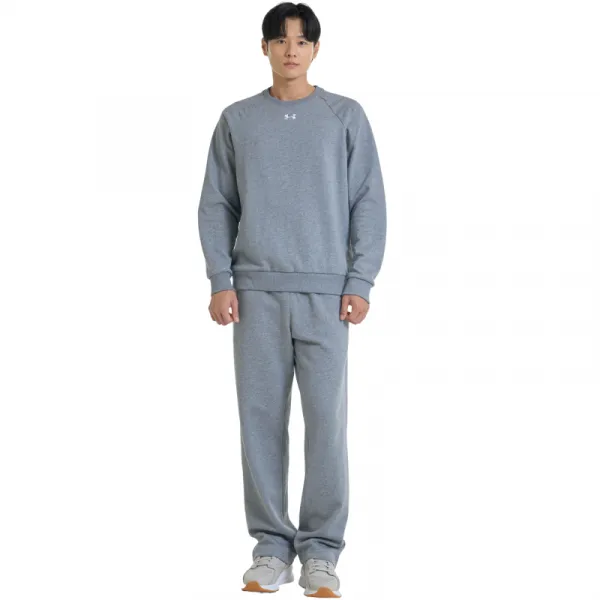 Pánska zateplená mikina UNDER ARMOUR UA Rival Fleece Crew-GRY I