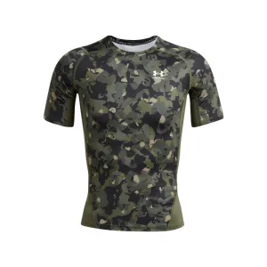 Pánske kompresné tričko s krátkym rukávom UNDER ARMOUR UA HG Armour Prtd SS-GRN