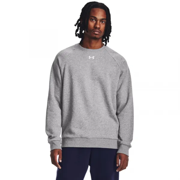 Pánska zateplená mikina UNDER ARMOUR UA Rival Fleece Crew-GRY I