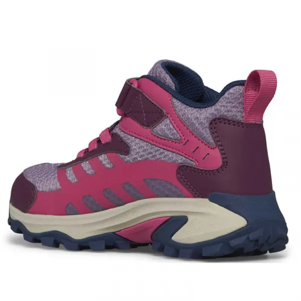 Dievčenská členková turistická obuv MERRELL Moab Speed 2 Mid A C WTRPF berry