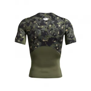 Pánske kompresné tričko s krátkym rukávom UNDER ARMOUR UA HG Armour Prtd SS-GRN