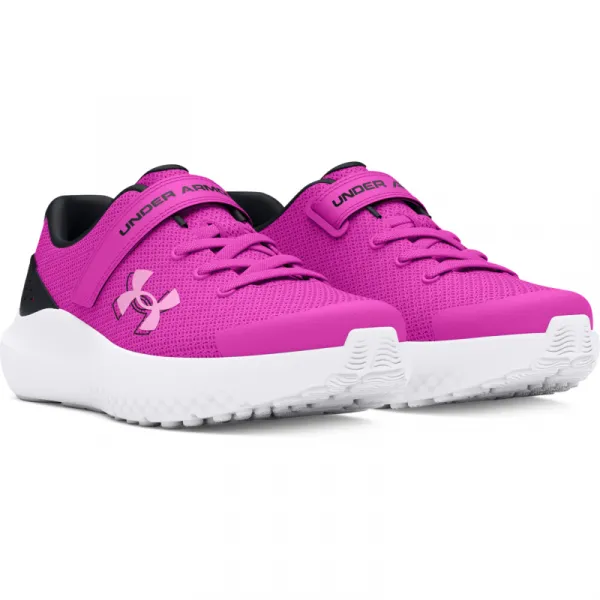 Dievčenská športová obuv (tréningová) UNDER ARMOUR UA GPS Surge 4 vivid magenta black stellar pink