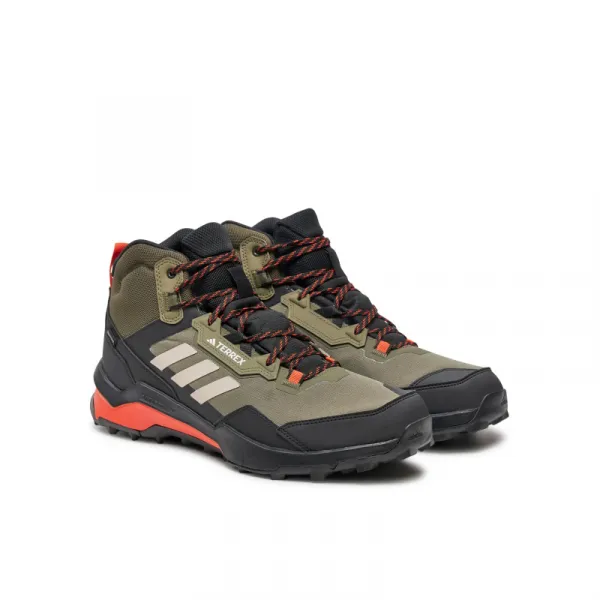 Pánska členková turistická obuv ADIDAS Terrex AX4 Mid GTX olive strata wonder beige core black
