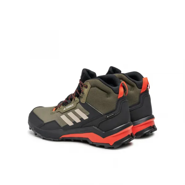 Pánska členková turistická obuv ADIDAS Terrex AX4 Mid GTX olive strata wonder beige core black