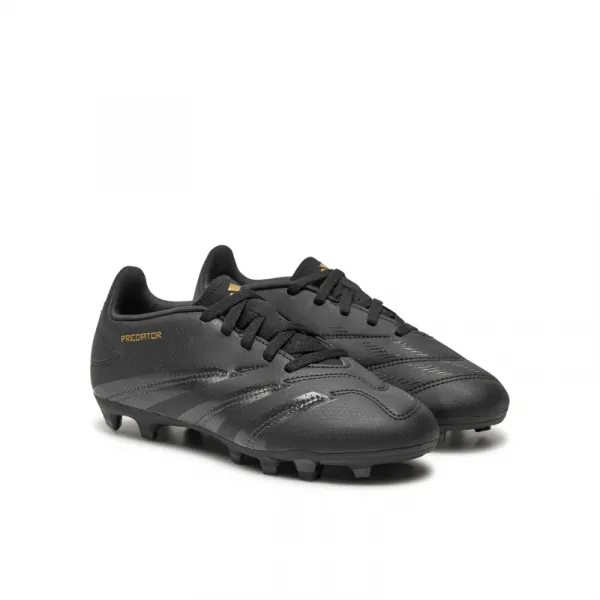 Chlapčenské futbalové kopačky outdoorové ADIDAS Predator K FG core black carbon gold met