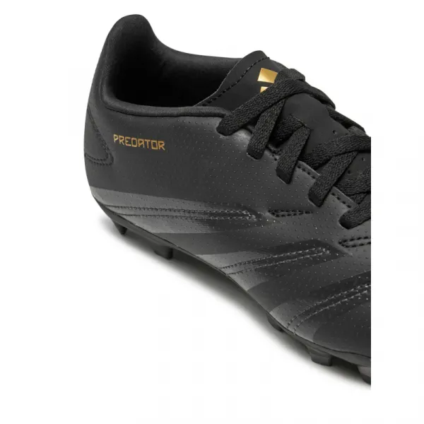 Chlapčenské futbalové kopačky outdoorové ADIDAS Predator K FG core black carbon gold met