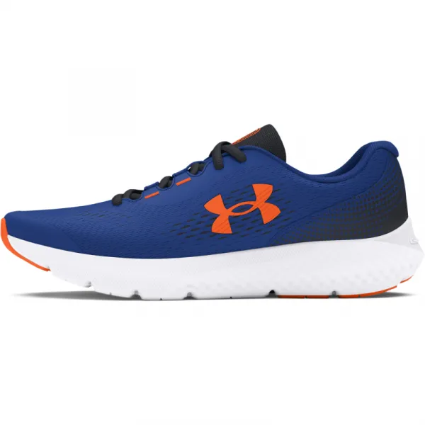 Chlapčenská športová obuv (tréningová) UNDER ARMOUR UA BGS Charged Rogue 4 tech blue black orange blast