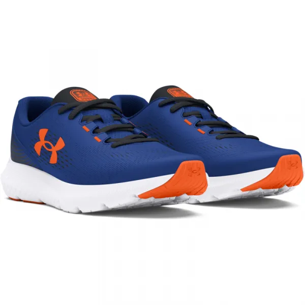 Chlapčenská športová obuv (tréningová) UNDER ARMOUR UA BGS Charged Rogue 4 tech blue black orange blast