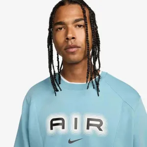 Pánska zateplená mikina NIKE M NSW SW AIR CREW FLC BB-464 DENIM TURQ BLACK
