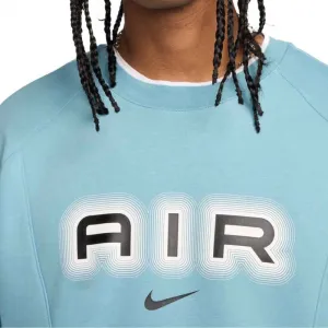 Pánska zateplená mikina NIKE M NSW SW AIR CREW FLC BB-464 DENIM TURQ BLACK