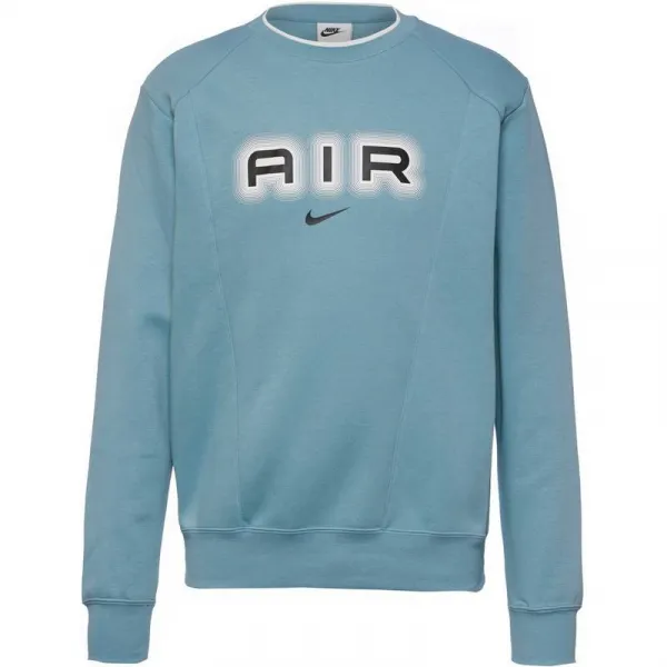 Pánska zateplená mikina NIKE M NSW SW AIR CREW FLC BB-464 DENIM TURQ BLACK