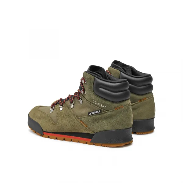 Pánska vysoká turistická obuv ADIDAS Terrex Snowpitch C.Rdy olive strata bronze strata orange