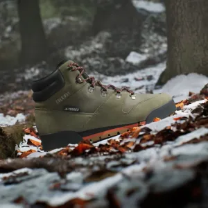 Pánska vysoká turistická obuv ADIDAS Terrex Snowpitch C.Rdy olive strata bronze strata orange