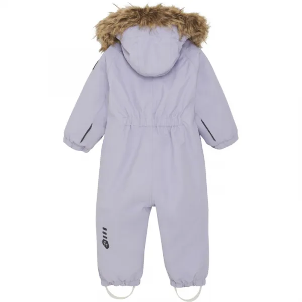 Dievčenský zimný overal COLOR KIDS Coverall W. Fake Fur-741590.6053-Languid Lavender