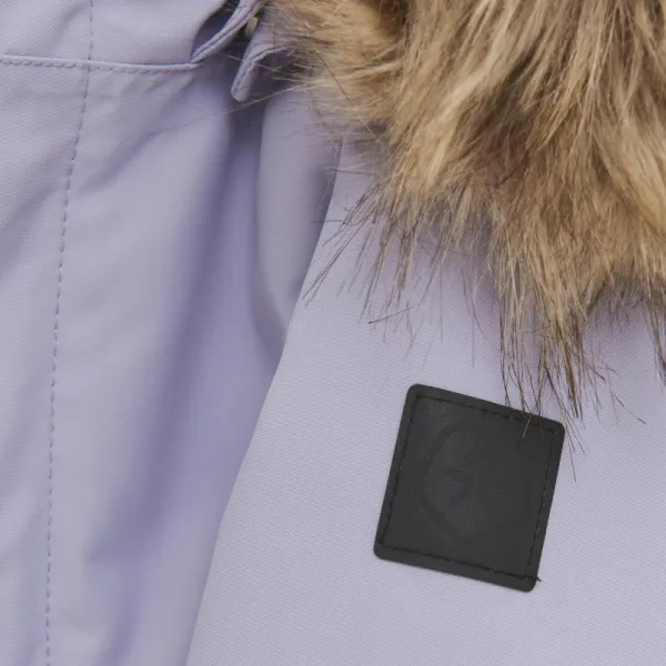 Dievčenský zimný overal COLOR KIDS Coverall W. Fake Fur-741590.6053-Languid Lavender