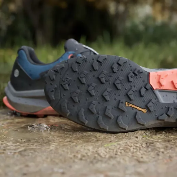 Pánska bežecká trailová obuv ADIDAS Terrex Trailrider GTX wonder steel core black impact orange