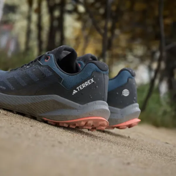 Pánska bežecká trailová obuv ADIDAS Terrex Trailrider GTX wonder steel core black impact orange
