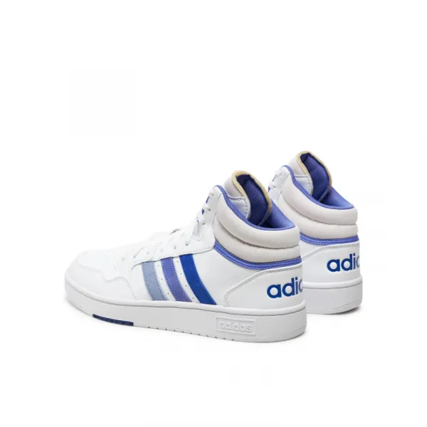 Pánska rekreačná obuv ADIDAS Hoops 3.0 Mid cloud white blue spark semi cobalt blue
