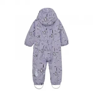 Dievčenský zimný overal COLOR KIDS Coverall - AOP-741593.6053-Languid Lavender