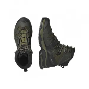 Pánska vysoká turistická obuv SALOMON Quest 4 GTX olive night peat safari
