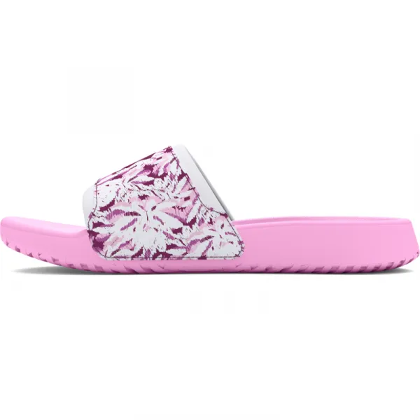 Dámske šlapky (plážová obuv) UNDER ARMOUR UA W Ignite Select Graphic stellar pink white purple gemini