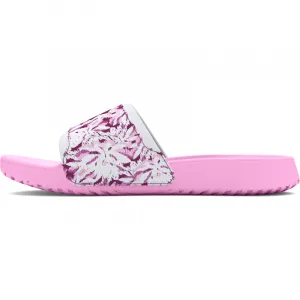 Dámske šlapky (plážová obuv) UNDER ARMOUR UA W Ignite Select Graphic stellar pink white purple gemini