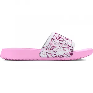 Dámske šlapky (plážová obuv) UNDER ARMOUR UA W Ignite Select Graphic stellar pink white purple gemini
