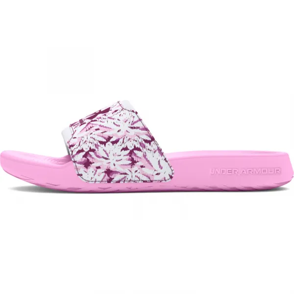 Dámske šlapky (plážová obuv) UNDER ARMOUR UA W Ignite Select Graphic stellar pink white purple gemini