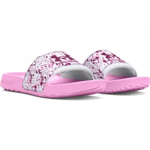 Dámske šlapky (plážová obuv) UNDER ARMOUR UA W Ignite Select Graphic stellar pink white purple gemini
