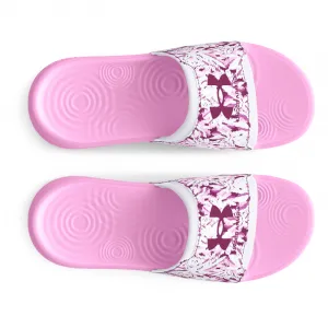 Dámske šlapky (plážová obuv) UNDER ARMOUR UA W Ignite Select Graphic stellar pink white purple gemini