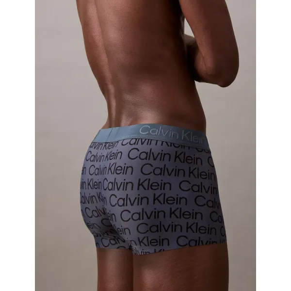 Pánske boxerky CALVIN KLEIN 1 PACK-LOW RISE TRUNK-MESH LOGO_INK