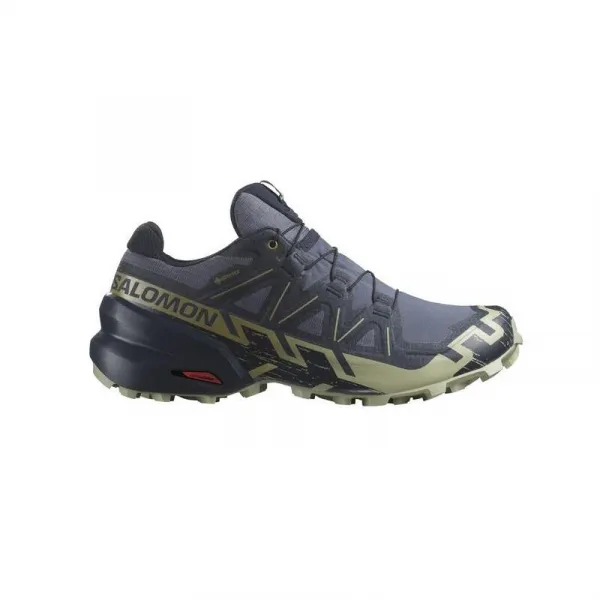 Pánska bežecká trailová obuv SALOMON Speedcross 6 GTX grisaille carbon tea
