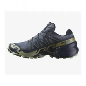 Pánska bežecká trailová obuv SALOMON Speedcross 6 GTX grisaille carbon tea