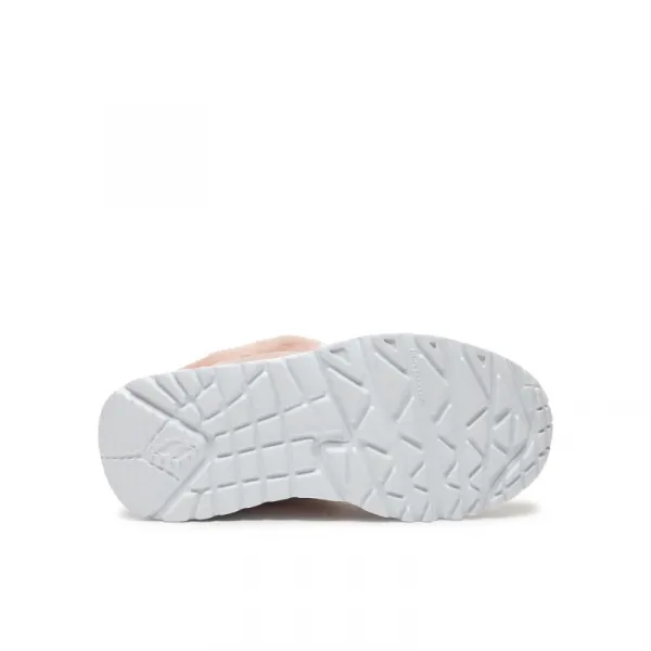 Dievčenské členkové zimné topánky SKECHERS Uno Lite Comfurt Collar mauve