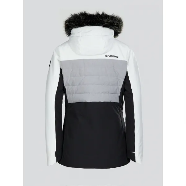 Dámska lyžiarska bunda FUNDANGO Salina Padded Jacket-100-white