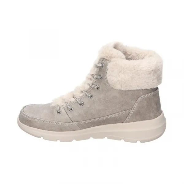 Dámske členkové zimné topánky SKECHERS Glacial Ultra taupe