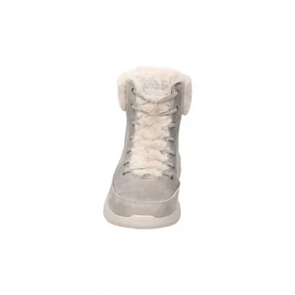 Dámske členkové zimné topánky SKECHERS Glacial Ultra taupe