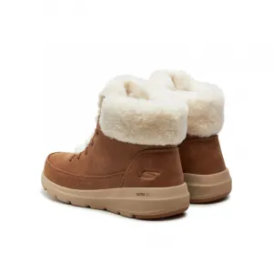 Dámske členkové zimné topánky SKECHERS Glacial Ultra chestnut