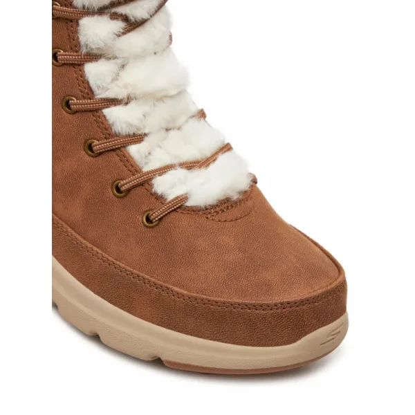 Dámske členkové zimné topánky SKECHERS Glacial Ultra chestnut