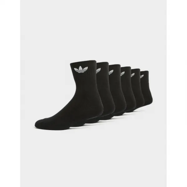 Ponožky ADIDAS 6 PACK-MID ANKLE SCK-BLACK