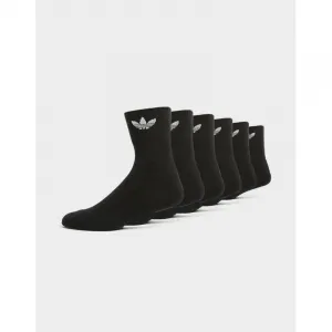 Ponožky ADIDAS 6 PACK-MID ANKLE SCK-BLACK