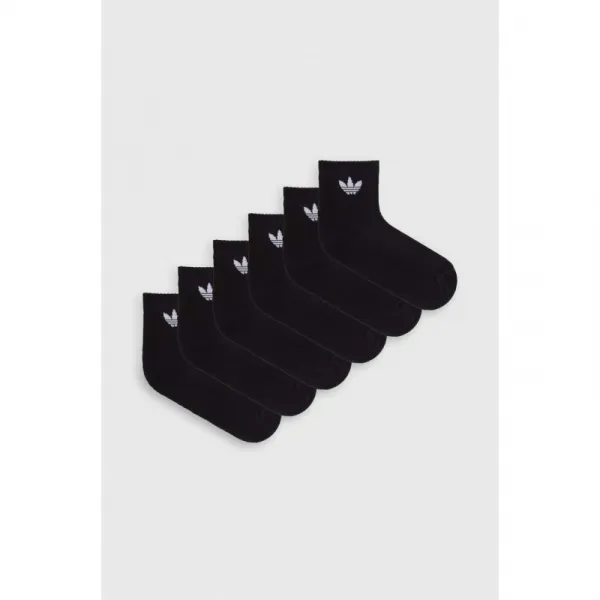 Ponožky ADIDAS 6 PACK-MID ANKLE SCK-BLACK