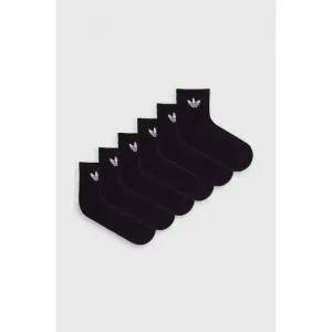Ponožky ADIDAS 6 PACK-MID ANKLE SCK-BLACK