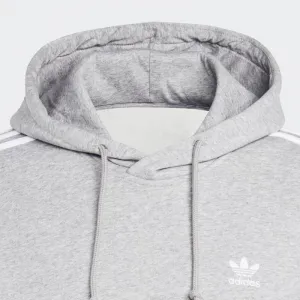 Pánska zateplená mikina s kapucňou ADIDAS ORIGINALS 3-stripes hoody-Grey