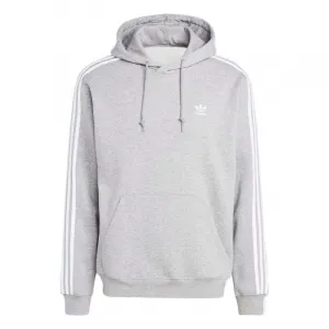 Pánska zateplená mikina s kapucňou ADIDAS ORIGINALS 3-stripes hoody-Grey