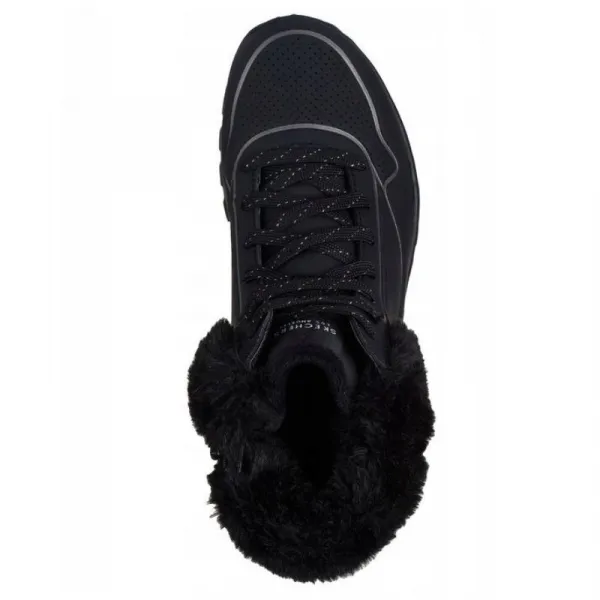 Dámske členkové zimné topánky SKECHERS Uno Rugged Zip Up black black