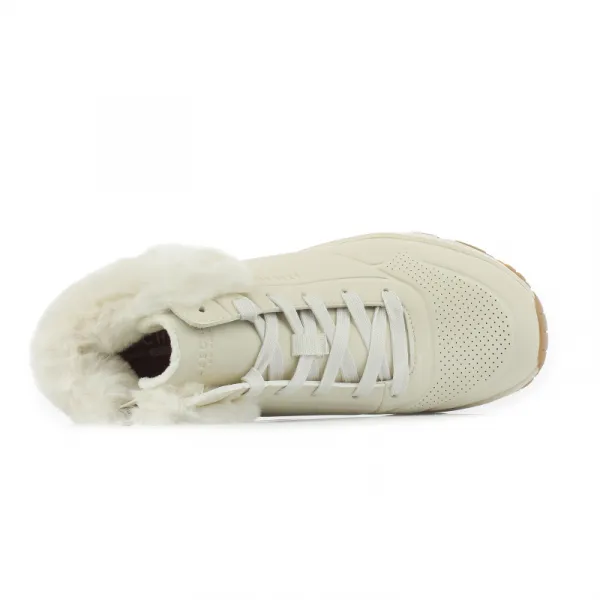 Dievčenské členkové zimné topánky SKECHERS Uno Fall Air natural