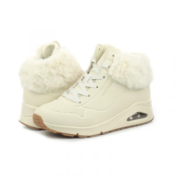 Dievčenské členkové zimné topánky SKECHERS Uno Fall Air natural