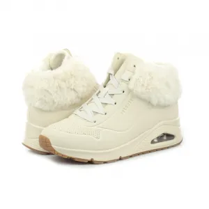 Dievčenské členkové zimné topánky SKECHERS Uno Fall Air natural