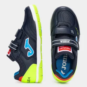 Chlapčenské futbalové kopačky halové JOMA Top Flex 2533 K IC navy blue green